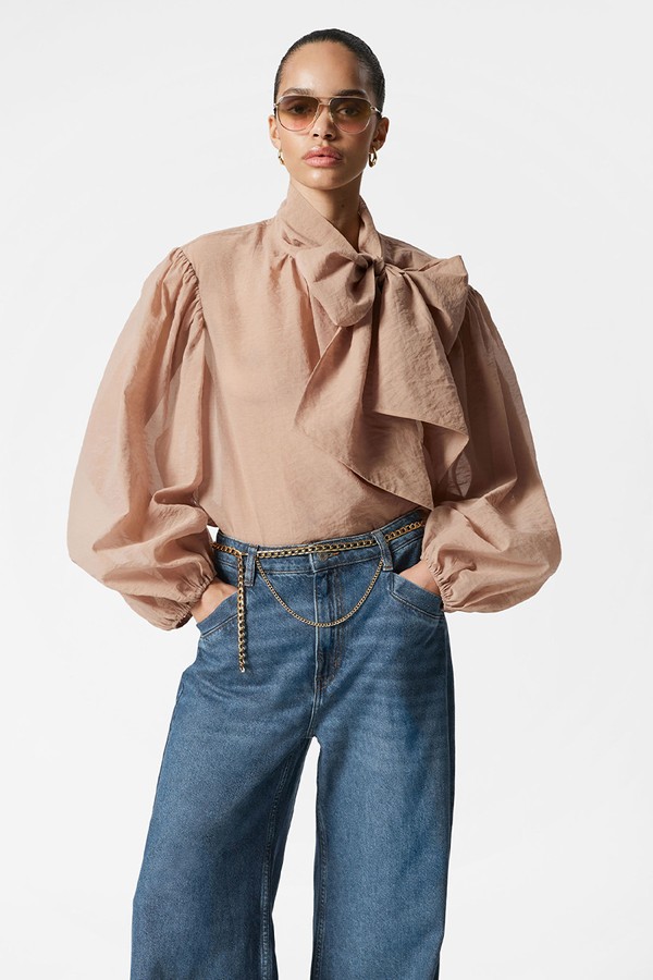 Puff-Sleeve Bow-Detail Blouse from & OTHER STORIES