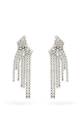 Crystal-Fringed Drop Earrings from Isabel Marant