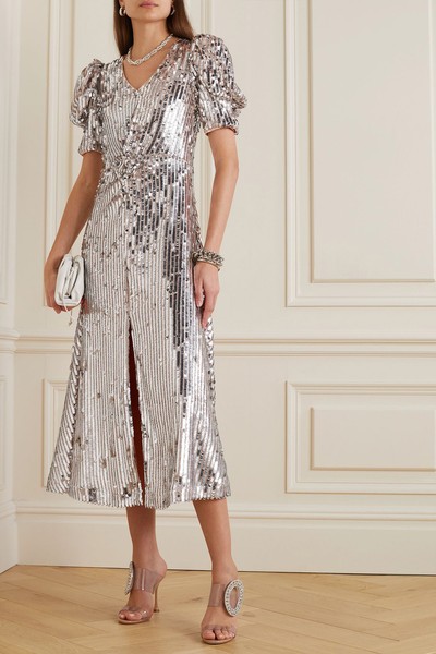 Sierina Sequined Mulle Midi Dress from Rotate Birger Christensen