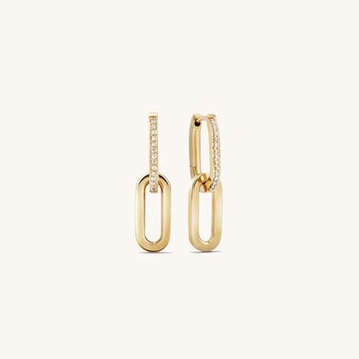 Harris Pave Diamond Convertible Link Earrings