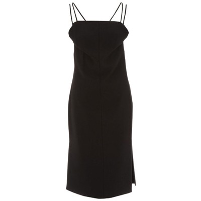 Black Cross Back Strap Denton Dress