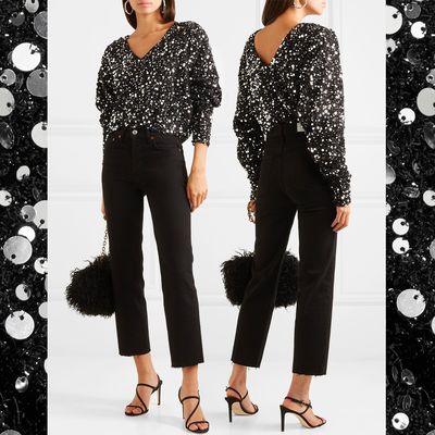 Masha Sequined Bouclé Top, £150 | Rotate Birger Christensen