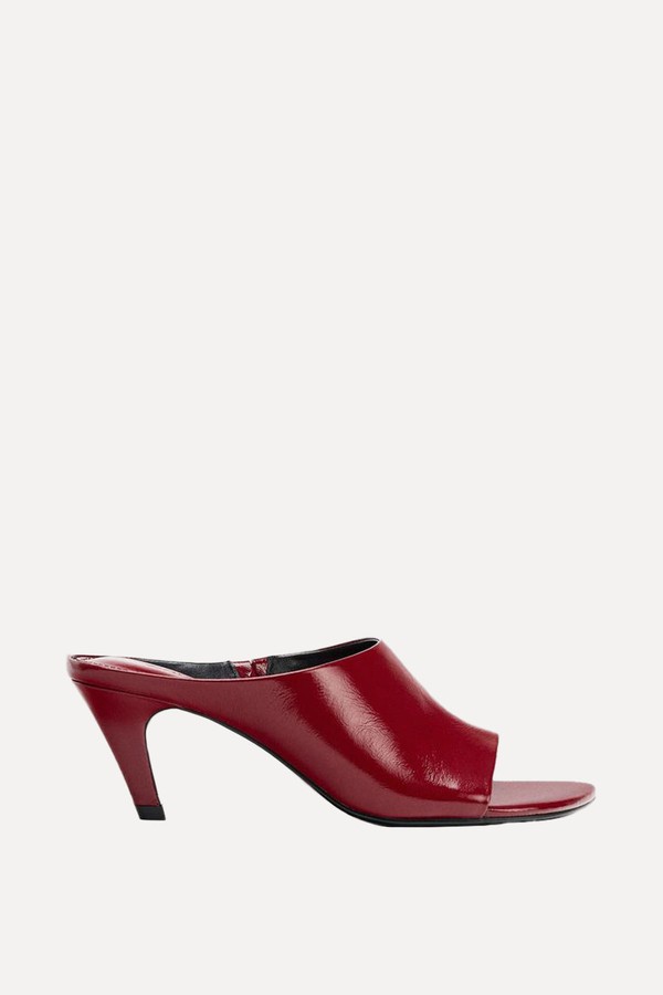 Limited Edition Leather Mule Sandals from Zara