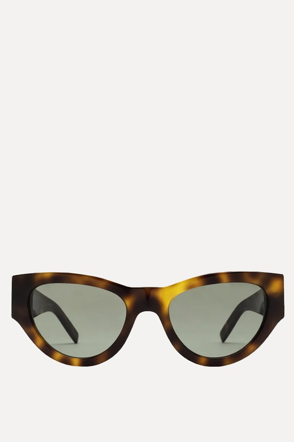Tortoiseshell Cat-Eye Frame Sunglasses  from Saint Laurent Eyewear