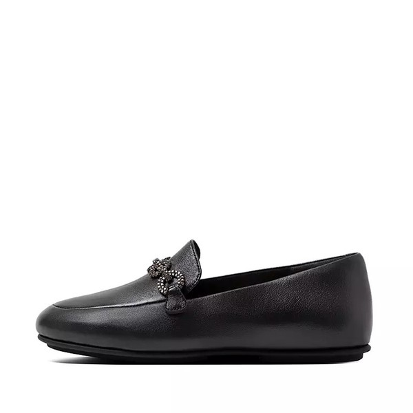 Lena Sparkle Leather Loafers