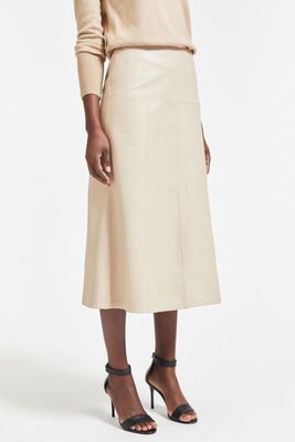 Tiana Leather Midi Skirt from Cefinn