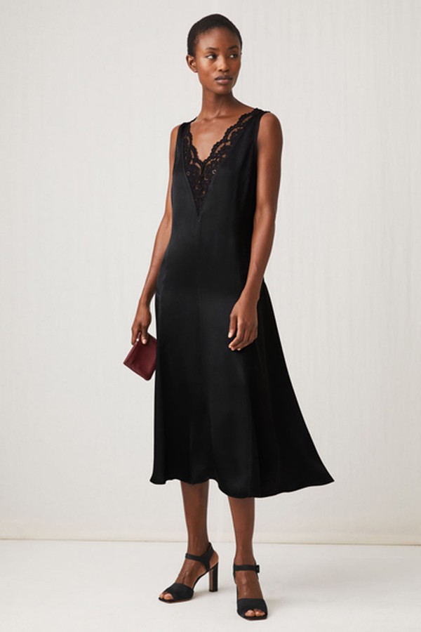 Washed Satin Slip Dress from Arket