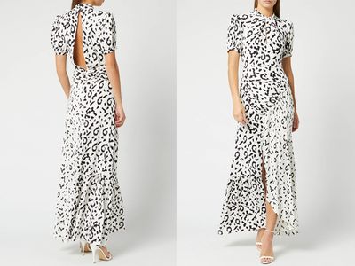 Leopard Printed Crepe Maxi from Self-Portrait