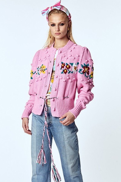 Gladys Cardigan Pink from Hayley Menzies