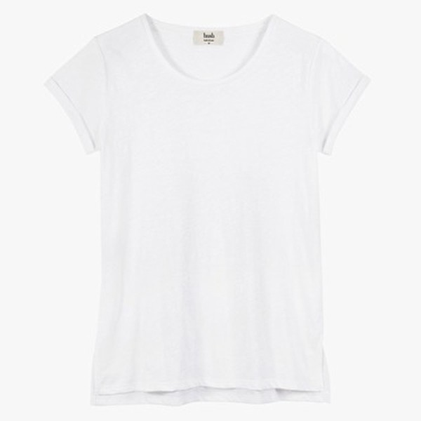 Cotton Slub V Tee from Hush