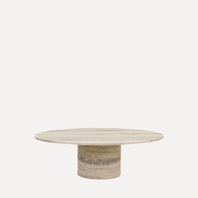 Argent Travertine Coffee Table from Pure White Lines