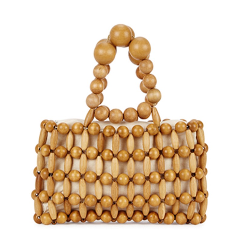 Cora Beaded Bamboo Clutch from Cult Gaia