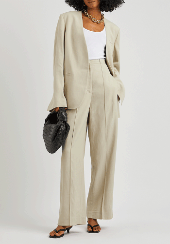 Sand Wide Leg Trousers from Totême