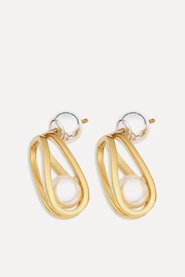 Medium Cage Pearl Earring from Dion Lee