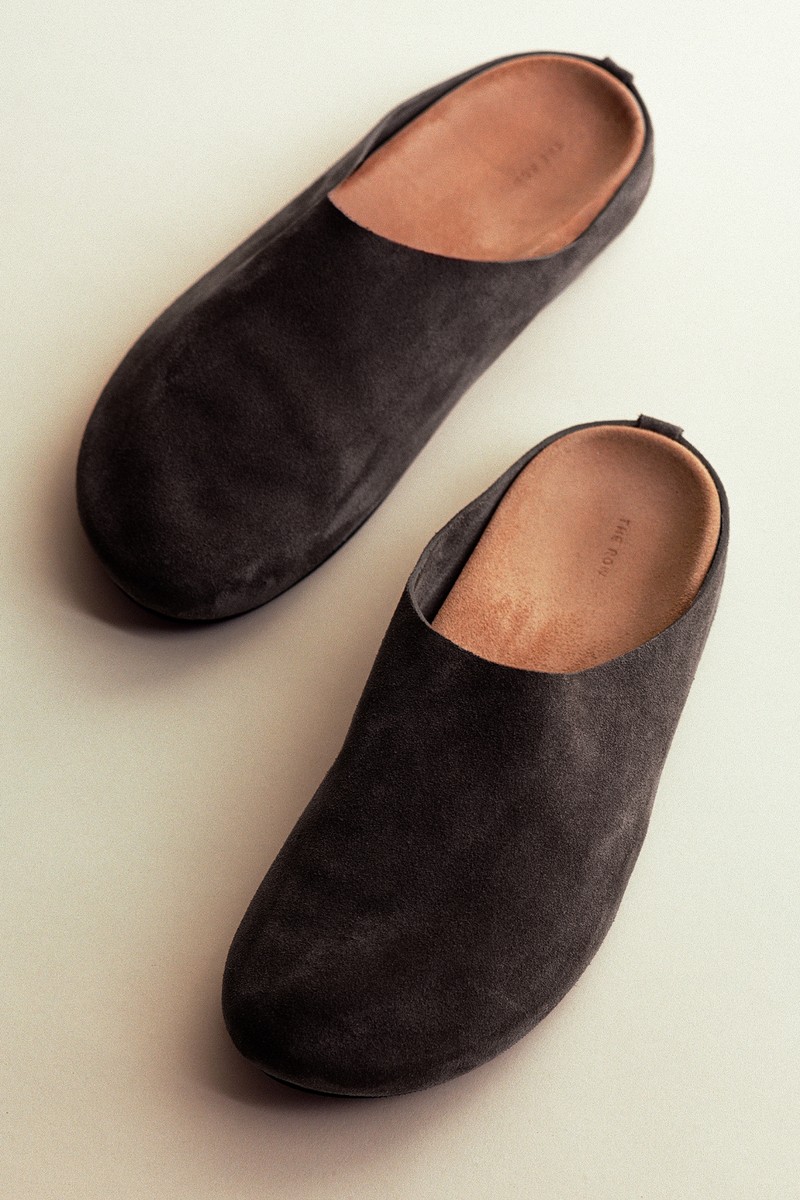 Hugo Suede Mules from The Row