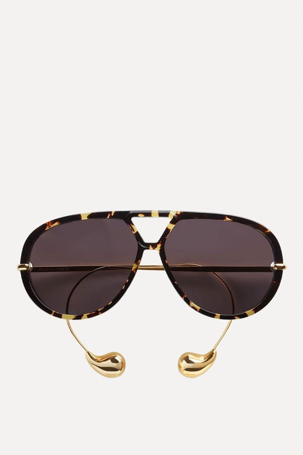 Drop Aviator Sunglasses from Bottega Veneta