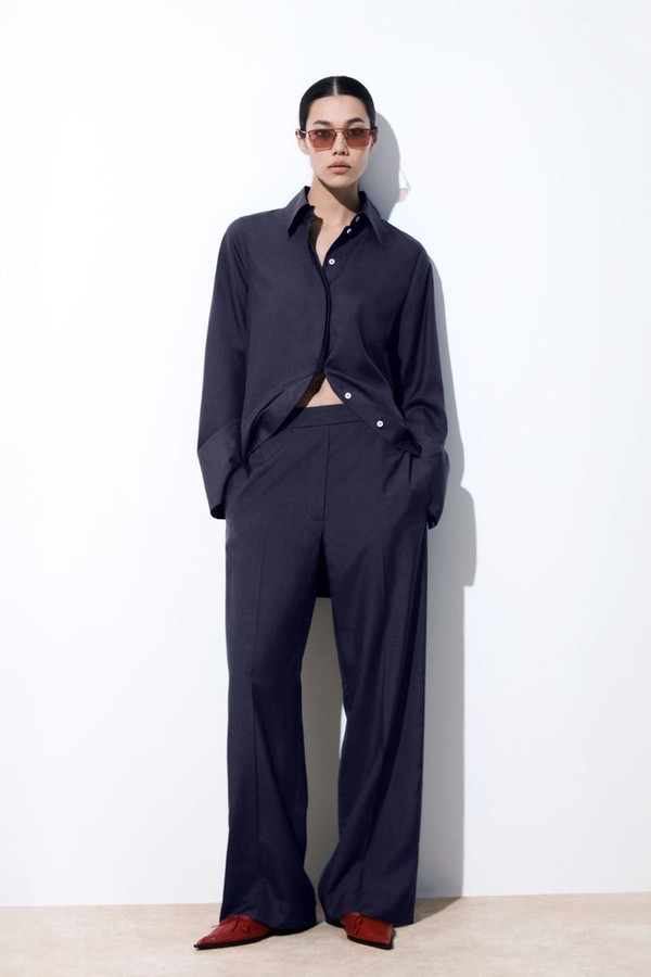 The Straight-Leg Silk Trousers