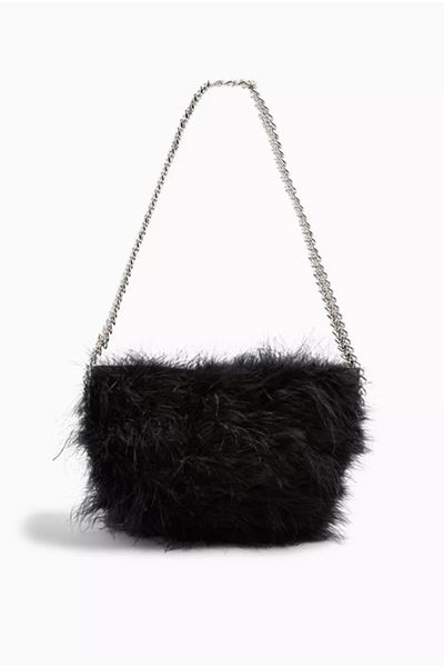 Marabou Shoulder Bag from Topshop