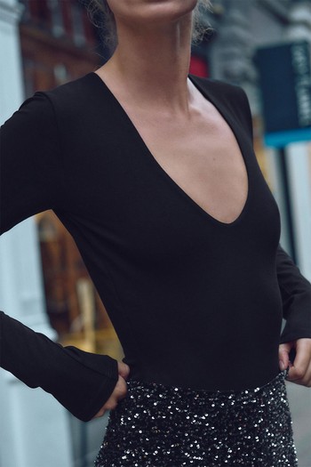 Long Sleeve Bodysuit from Zara