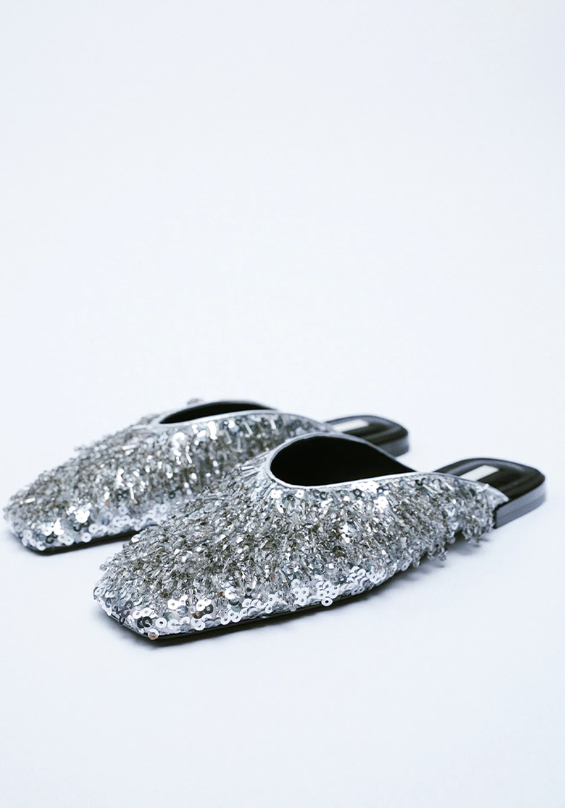 Beaded Mules from Zara