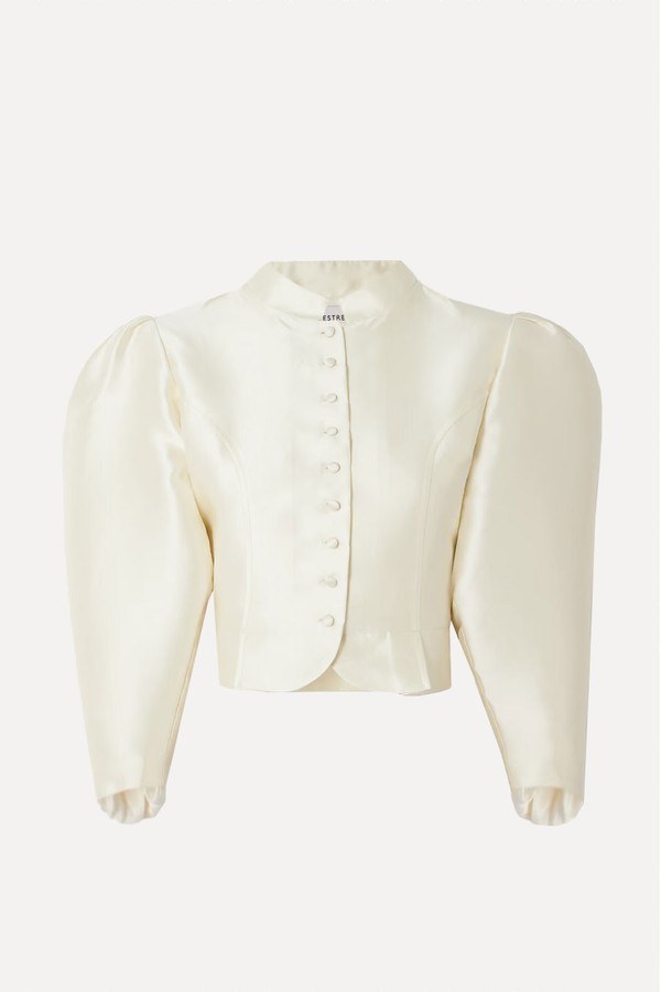 Amoako Cropped Faille Jacket from DESTREE 