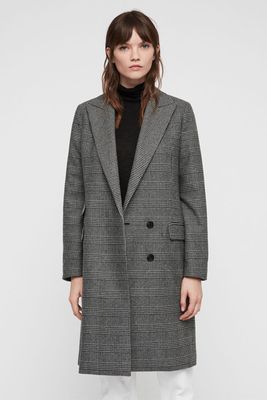 Paityn Check Coat from All Saints