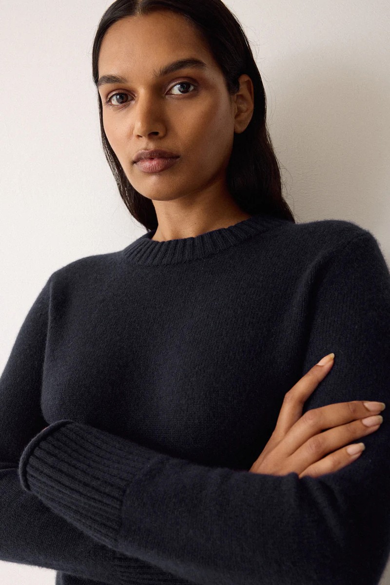 Compact Wool Cashmere Blend Jumper from Jigsaw