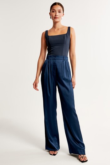 Sloane Tailored Satin Pant