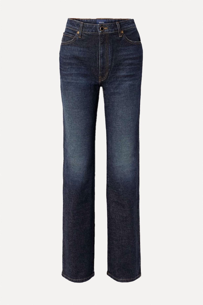 Danielle High-Rise Straight-Leg Jeans from KHAITE