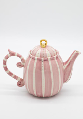Pink Striped Teapot from Osski