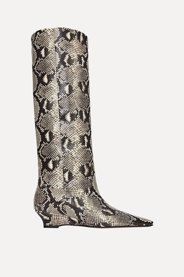 x from Wedge-Heel Leather Boots, £329 | ARKET