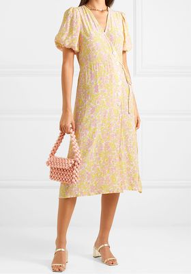 Floral-Print Crepe Midi Wrap Dress from Faithfull The Brand