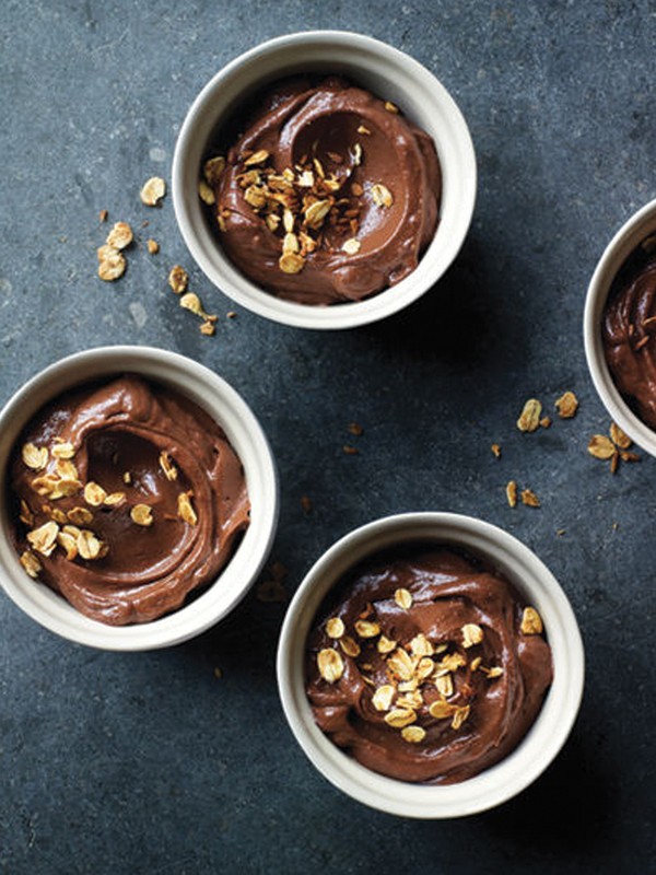 Avocado, Chocolate & Coconut Mousses