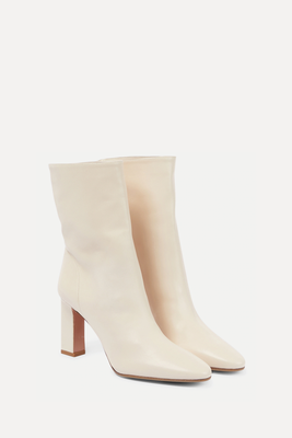 Manzoni Leather Ankle Boots from Aquazzura