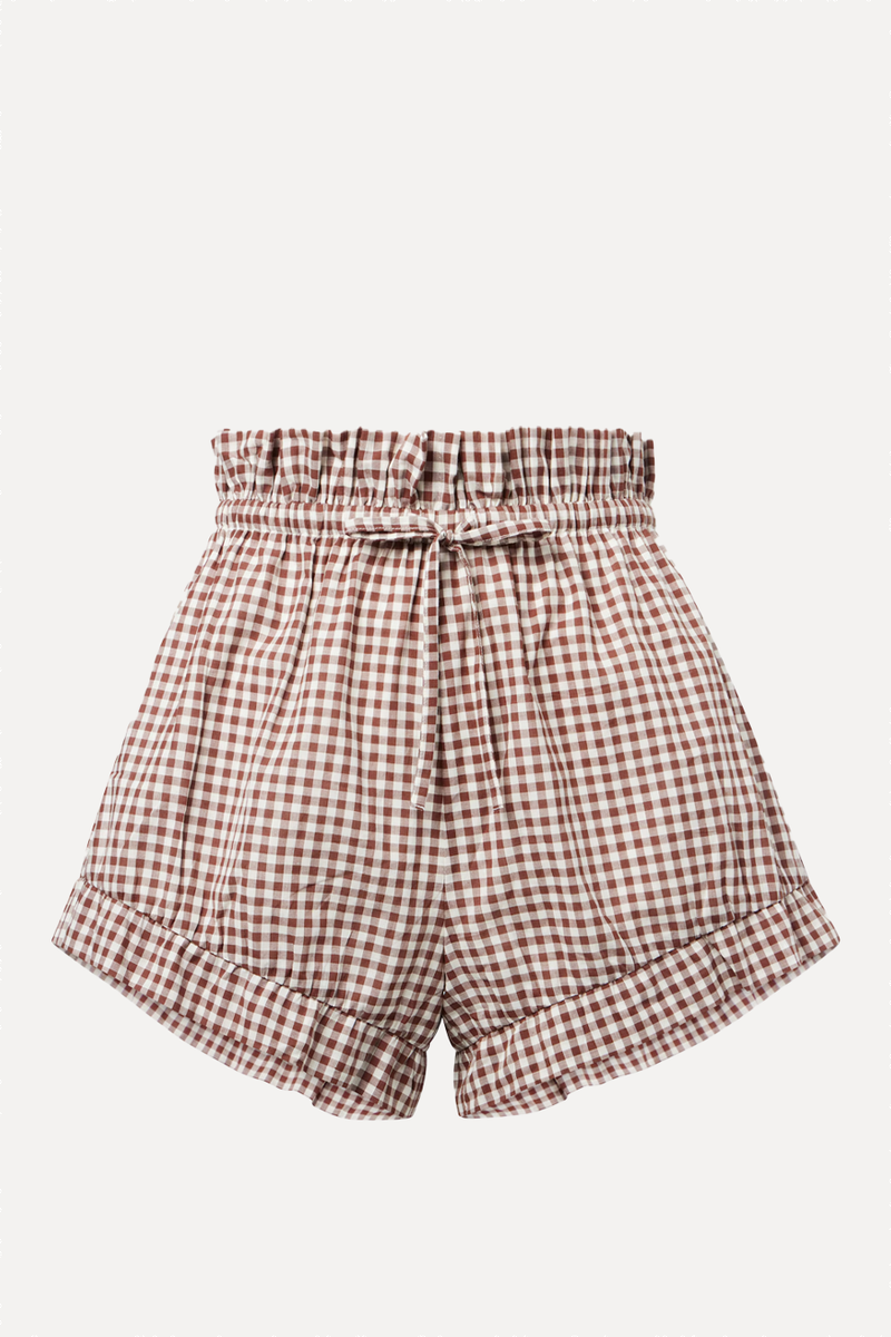 Callie Gingham Cotton Shorts from Posse