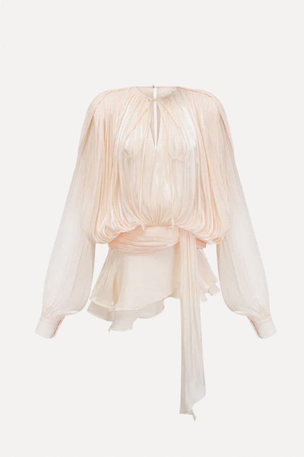Eugénie Fully-Pleated Ruffled Mini Dress from Miss Rosier