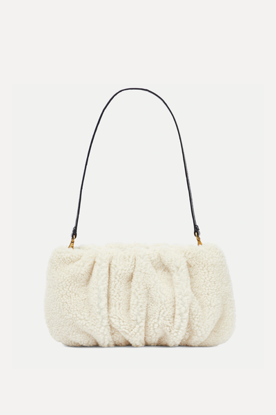 Bean Shearling Shoulder Bag from Staud