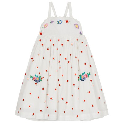 Floral-Embroidered Cotton Dress from Stella McCartney