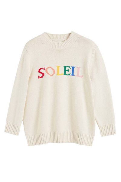 Cream Cotton Soleil Sweater from Chinti & Parker