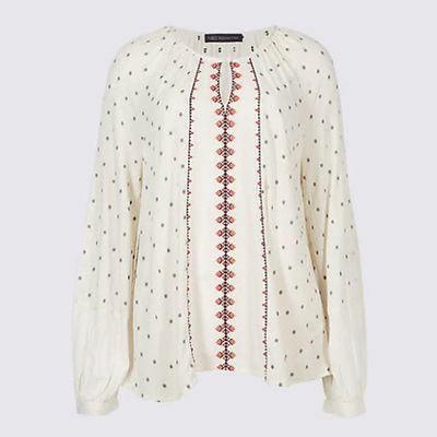 Jacquard Blouse