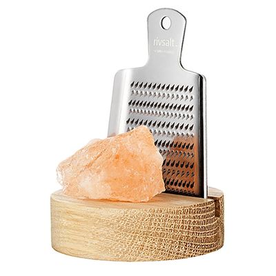 The Original Himalayan Salt Rock with Grater & Stand from Rivsalt