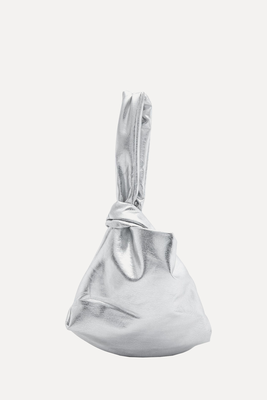 Neenah Metallic Faux Leather Top Handle Bag from Jakke