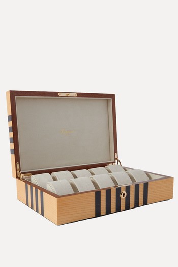 Labyrinth Lacquered Cedar Watch Box from Rapport London 