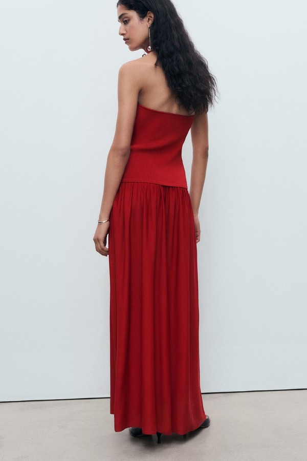 Halter-Neck Knitted Dress