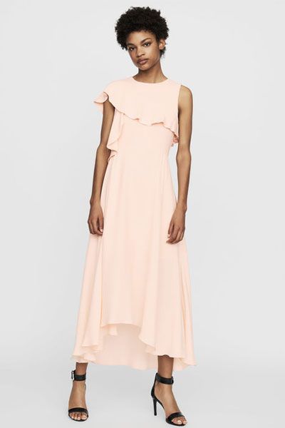 Asymmetric Crepe Dress from Maje