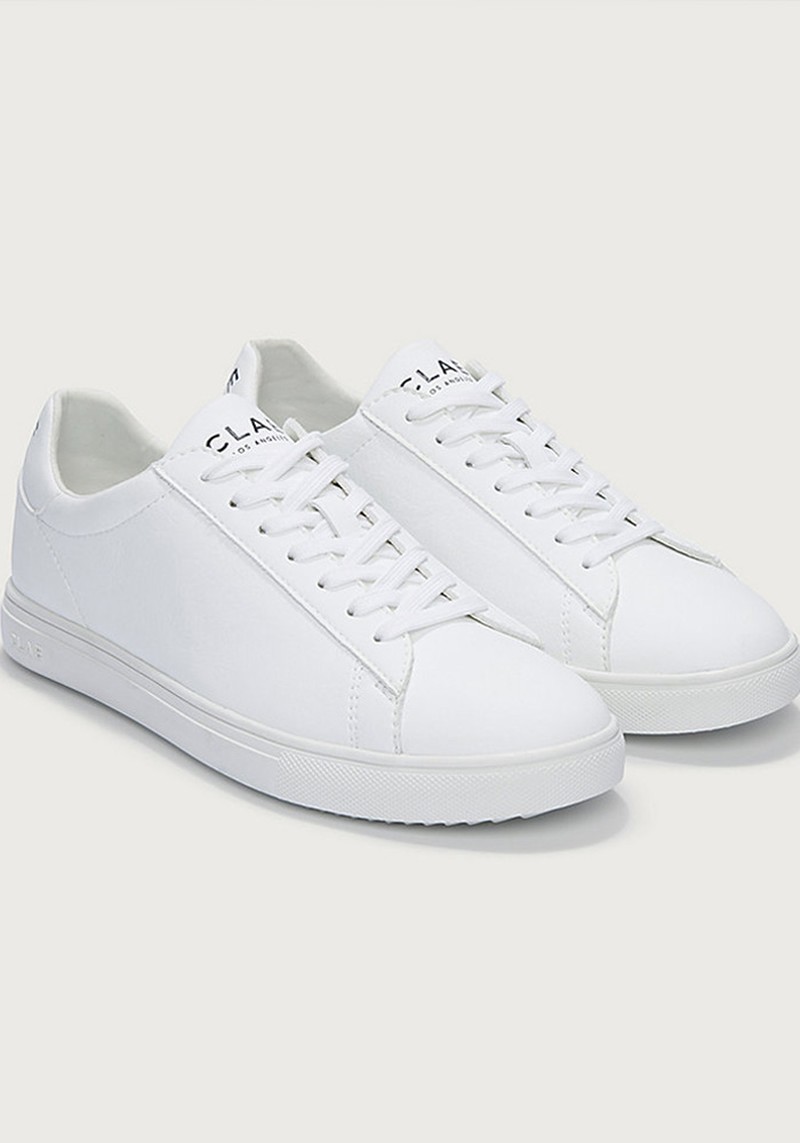 Triple-White Bradley Vegan Trainers from CLAE