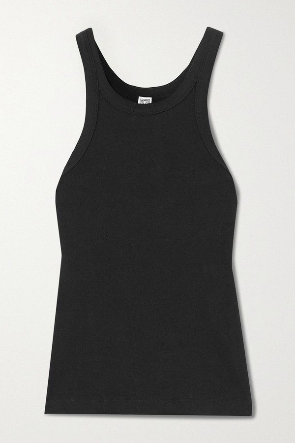 Espera Ribbed Organic Cotton-Blend Jersey Tank from Totême