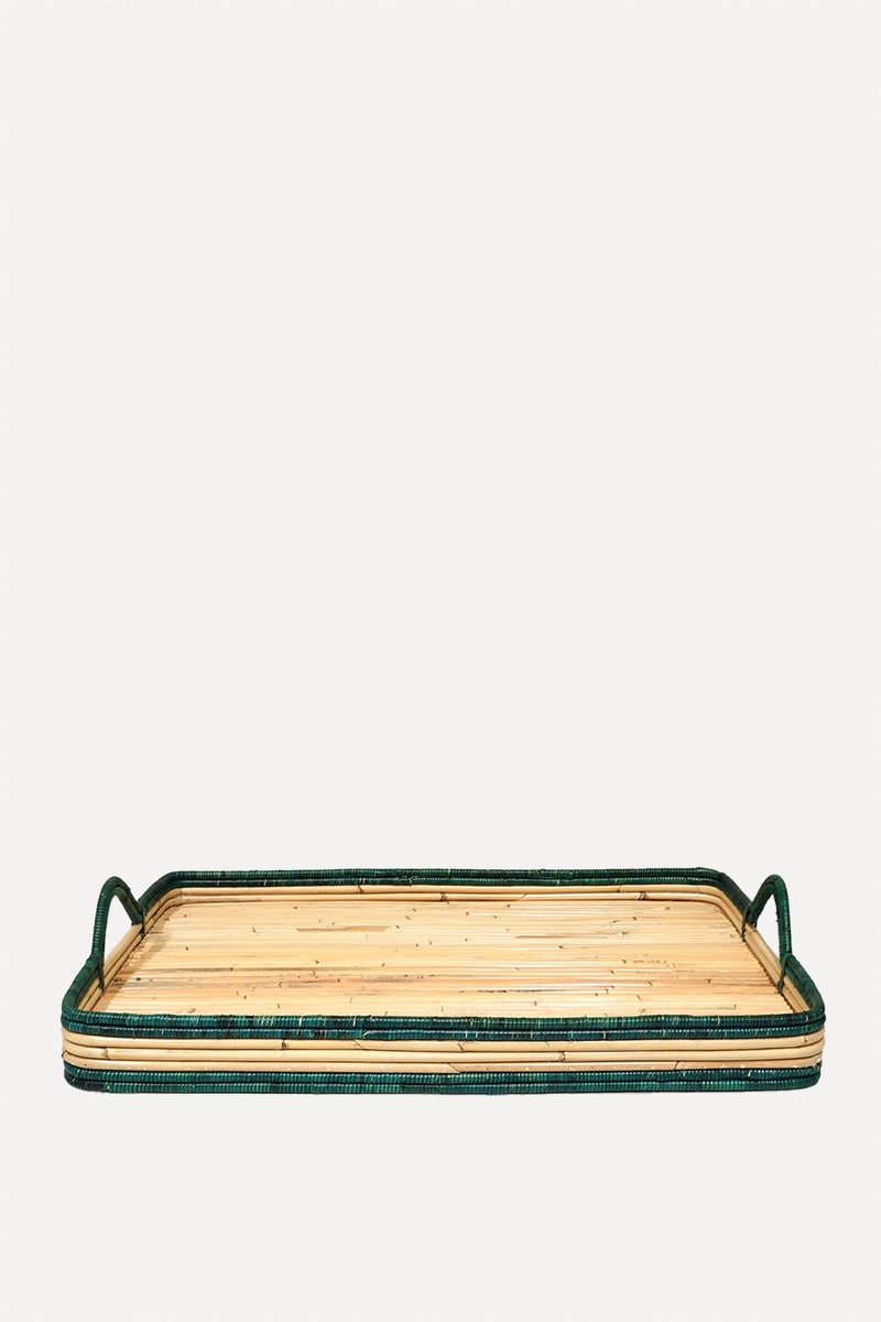 Handwoven Rattan Tray from Birdie Fortescue
