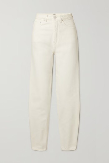 Barrel Organic High-Rise Straight-Leg Jeans from Totême