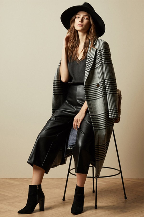 Eniolit Faux Leather Cropped Trousers